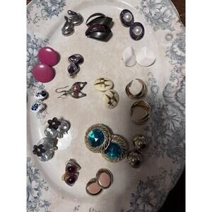 Vintage 80s/90s Piercing Earrings Lot of 15 Pairs Various Styles